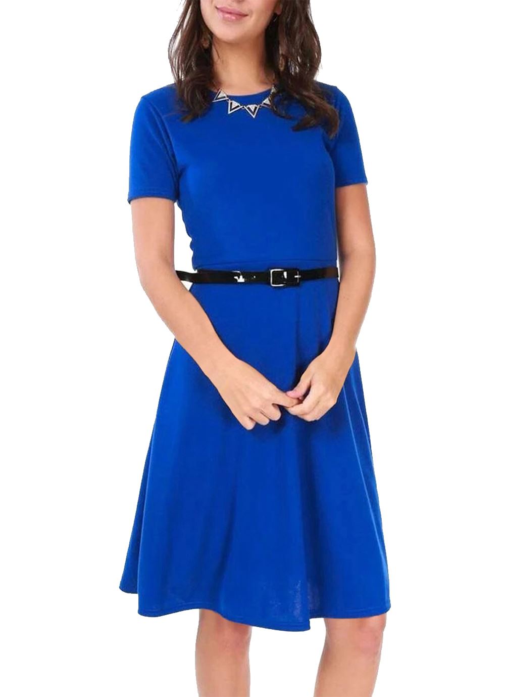 Plain Belted dress  
